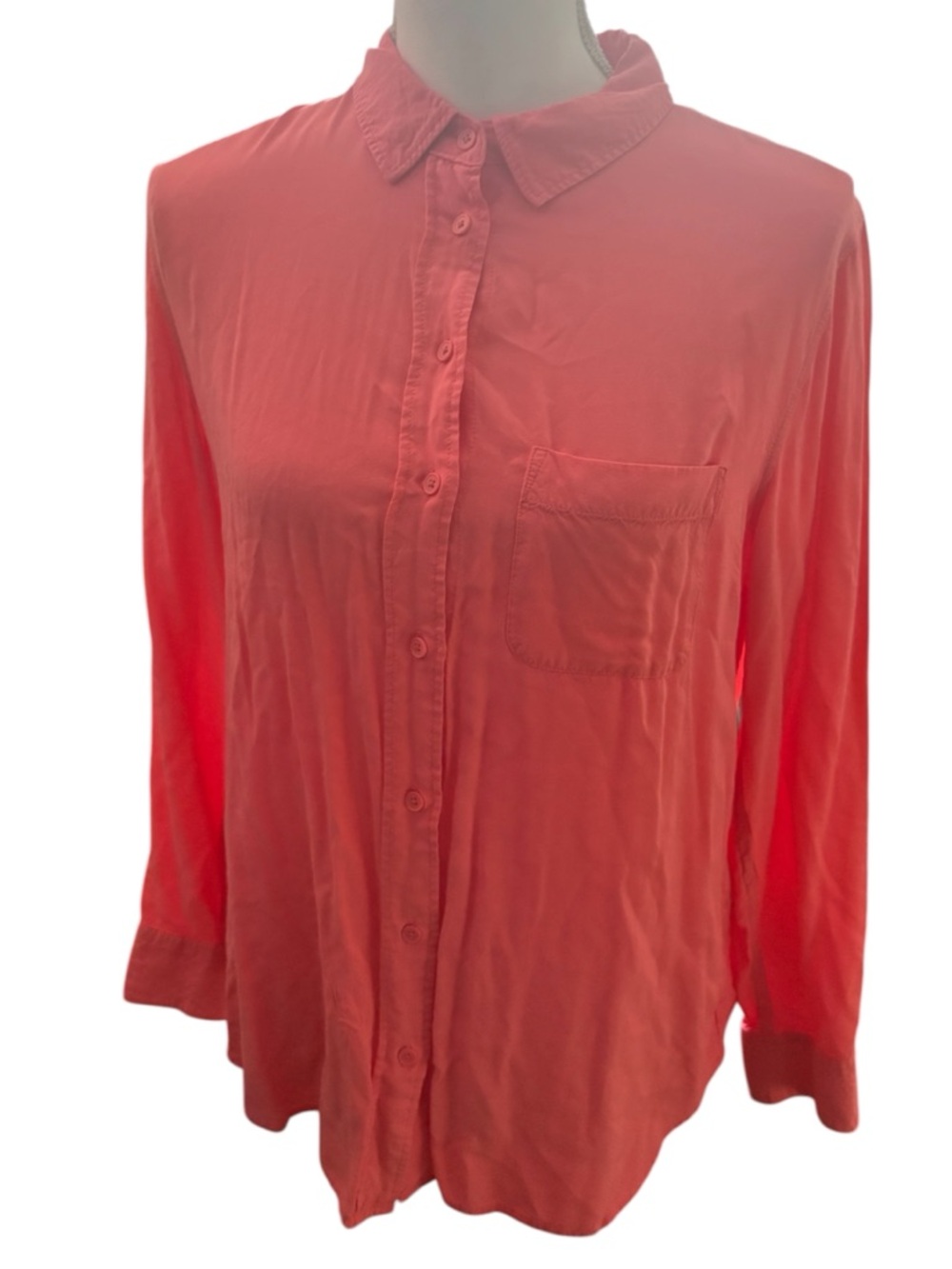 Banana Republic Coral-Pink Button Shirt